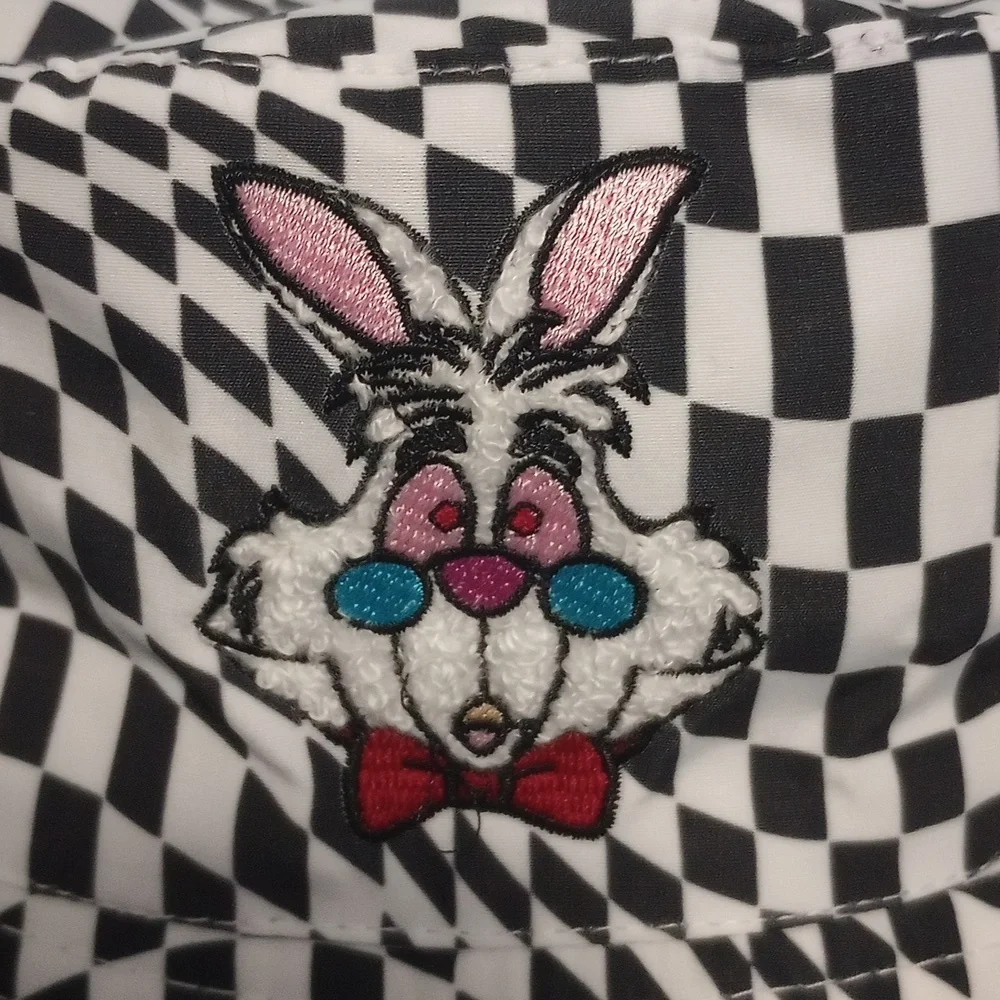 Disney White Rabbit Bucket Hat NWT - Picture 2 of 5